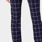 Charter Club Women's Windowpane Pants Blue Size 8
