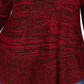 Style & Co Women's Plus Size Ruffled Sweater Red Size 1X