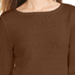 Style & Co Women's Petite RuffleHem Tunic Sweater Khaki Petite Petite