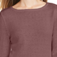Style & Co Women's Petite RuffleHem Tunic Sweater Purple Petite Petite