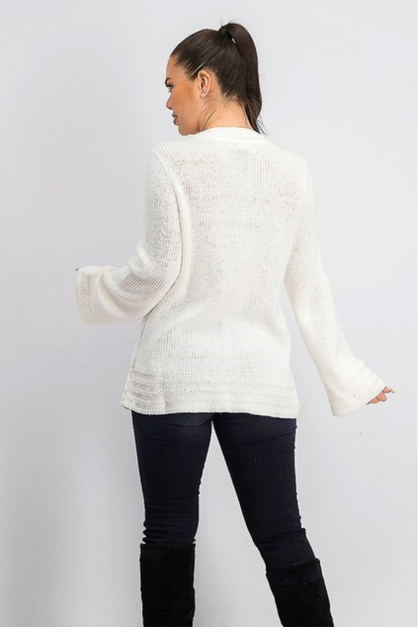 Style & Co Women's Boxy Knit Pullover Sweater White Size XX Large