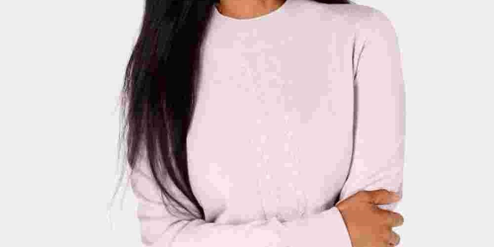 Karen Scott Women's Pink Patterned Long Sleeve Crew Neck T-Shirt Top Pink Size Small