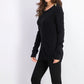 Karen Scott Women's Button-Shoulder Sweater Black Size Large