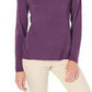 Karen Scott Women's Petite Button-Shoulder Sweater Med Purple Size Petite