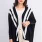 Alfani Women's Petite Striped Open-Front Cardigan Black Size Medium