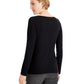 Karen Scott Women's Plaid Truck Cotton Top Black Size Small