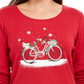 Karen Scott Women's Snow Bike Cotton Top Red Size XX-Large