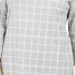 Karen Scott Women's Cotton Plaid Tunic Grey Size Medium