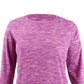 Karen Scott Women's Sport Space-Dye Microfleece Top Purple Size Medium