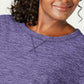 Karen Scott Women's Sport Space-Dye Microfleece Top Purple Size X-Large