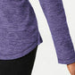 Karen Scott Women's Sport Space-Dye Microfleece Top Purple Size X-Large