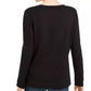 Karen Scott Women's Sport Plaid Reindeer Top Black Size X-Large