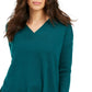 Style & Co Women's V-Neck Tunic Sweater Green Size Small