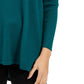 Style & Co Women's V-Neck Tunic Sweater Green Size Small