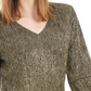 Alfani Women's Metallic Bubble Top Gold Size Petite Medium