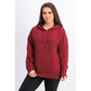 Ideology Women's Zip Hem Hoodie Red Size X-Large