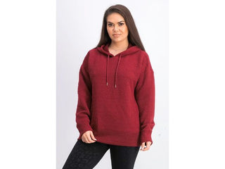 Ideology Women's Zip Hem Hoodie Red Size X-Large