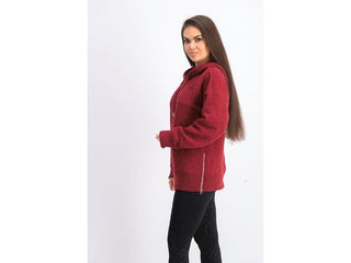Ideology Women's Zip Hem Hoodie Red Size X-Large