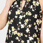 INC International Concepts Women's Printed Keyhole Halter Top Yellow Size Medium