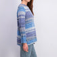 Style & Co Women's Chenille Space-Dyed Sweater Navy Size X-Large