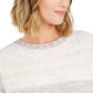 Style & Co Women's Chenille Space Dyed Sweater White Size Large