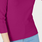 Maison Jules Women's 3/4 Sleeve Jewel Neck Top Pink Size X-Small