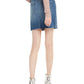 INC International Concepts Women's Embellished Denim Skirt Blue Size 4