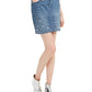 INC International Concepts Women's Embellished Denim Skirt Blue Size 4
