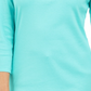 Karen Scott Women's Studded Seashell Top  Blue Size Small