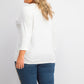 Karen Scott Women's Grommet-Trim Cotton Top White Size Large