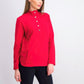 Karen Scott Women's Sport Mock Neck Vented Hem Top Red Size X-Small