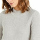 Alfani Women's Mock-Neck Boucle Sweater Gray Size X-Large