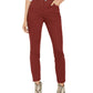INC International Concepts Women's Essentials Curvy-Fit Skinny Jeans Red Size 0