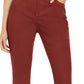INC International Concepts Women's Essentials Curvy-Fit Skinny Jeans Red Size 0