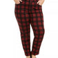Charter Club Women's Plus Size Plaid Tummy-Control Jeans Black Size Petite Small