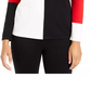 Alfani Women's Drop Shoulder Colorblocked Top Red Size Petite Small