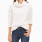 Style & Co Women’s Petite FauxSherpa Cowlneck Sweater White Size Petite Large