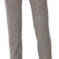 Charter Club Women's Dot Print Pull On Pants Black Size 6