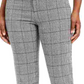 Charter Club Women's Houndstooth Trousers Grey Size 6
