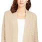 Charter Club Women's Patchwork Cardigan Beige Size X-Large