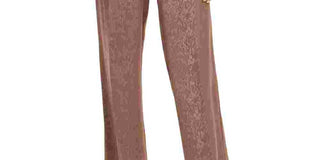 Alfani Women's Jacquard Snake Print Wide Leg Pants Brown Size 4