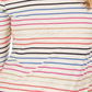 Style & Co Women's Striped Top Beige Size Large