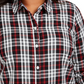 Charter Club Women's Plus Size Plaid Button Up Shirt Black Size 2X
