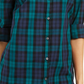 Charter Club Women's Cotton Plaid Shirt Black Size X-Small