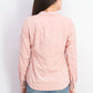 Charter Club Women's Solid Corduroy Shirt Pink Size Extra Small