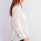 Charter Club Women's Solid Corduroy Shirt White Size Extra Large