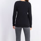 Charter Club Women's Cable-Knit Button-Trim Sweater Black Size XX Large