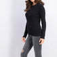 Charter Club Women's Cable-Knit Button-Trim Sweater Black Size XX Large