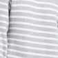 Charter Club Women's Striped Mockneck Sweater Gray Size Extra Large