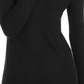 INC International Concepts Women's Asymmetrical Ribbed Tunic Black Size Small